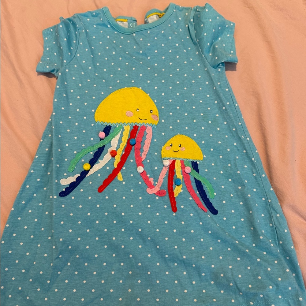 Baby Boden Blue Jellyfish Dress